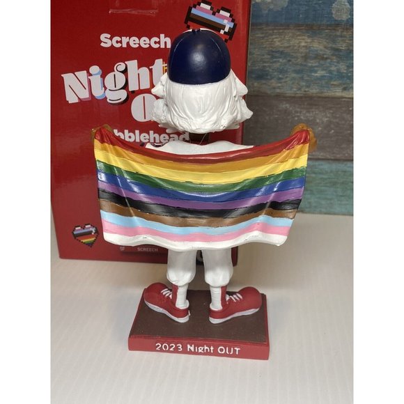 Screech Bobblehead Pride/LGBTQ/NightOut Washington Nationals Mascot SGA … - Picture 6 of 7